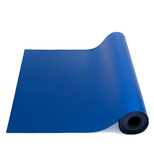 【2059S-2.5X50B】TABLE MAT RUBBER BLUE 50' X 2.5'
