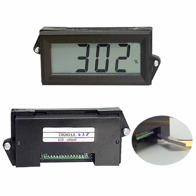 【DK802A】VOLTMETER 2VDC LCD PANEL MOUNT
