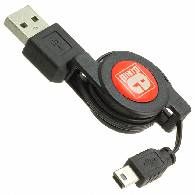 【MIKROE-1096】CBL USB2.0 A PLG-MIN B PLG 3.28'