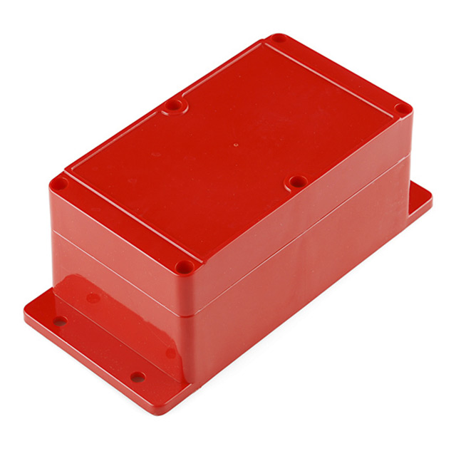 【PRT-11366】BOX PLASTIC RED 6.22"L X 3.54"W