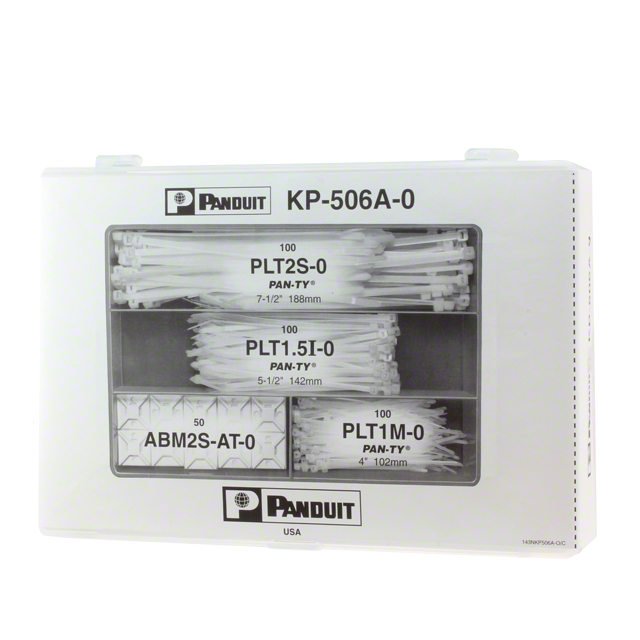 【KP-506A-0】BOX CABLE TIE PLASTIC BLK