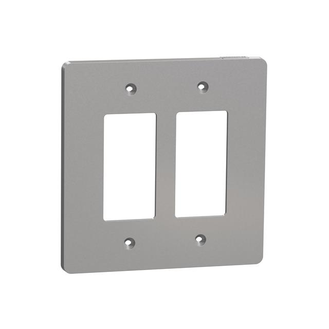 【SQWS141002GY】2 GANG MID+ WALL PLATE GY