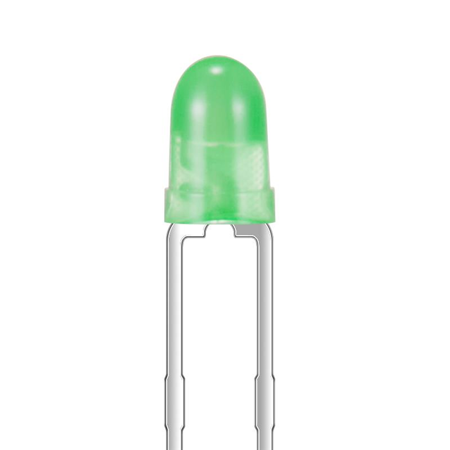 【XCVG11D】LED GREEN DIFFUSED T-1 T/H