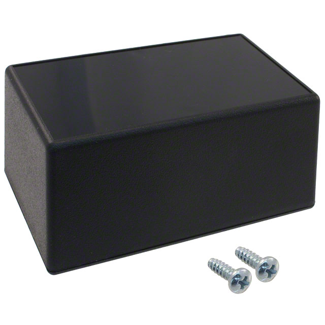 【023I,BK】BOX ABS BLACK 4.100"L X 2.600"W