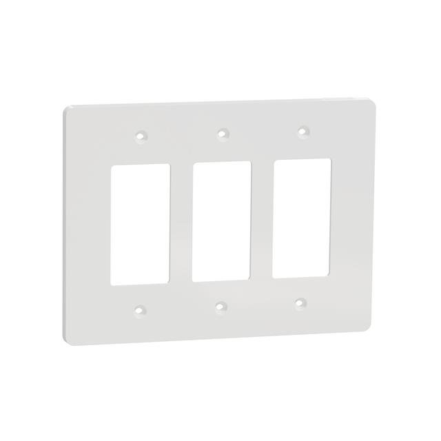 【SQWS141003WH】3 GANG MID+ WALL PLATE WH