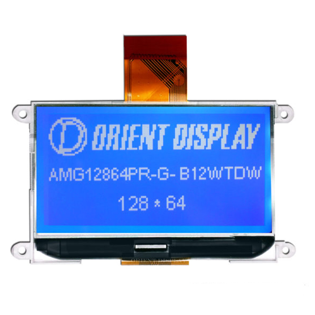 【AMG12864PR-G-B12WTDW】LCD COG GRAPH 12864 BLUE TRANSM