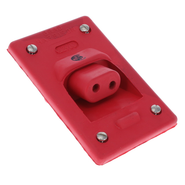 【1300190011】DB 2P ANGLE RECEPTACLE RED