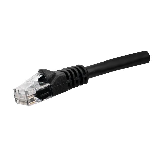 【BC-1SK001F】CABLE CAT6A S/STP 24AWG BLK 1FT