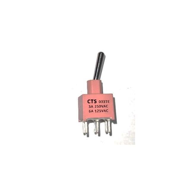 【033TESDCTA2S1】SWITCH TOGGLE DPDT 6A 125V