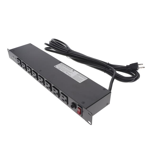 【POS-195-S】POWER OUTLET STRIP 15A 8 FRONT