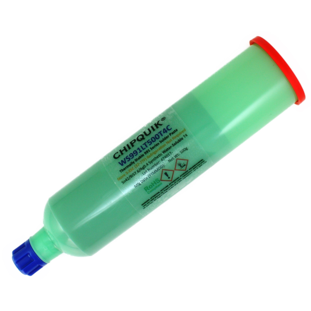 【WS991LT500T4C】THERMALLY STABLE SOLDER PASTE WS