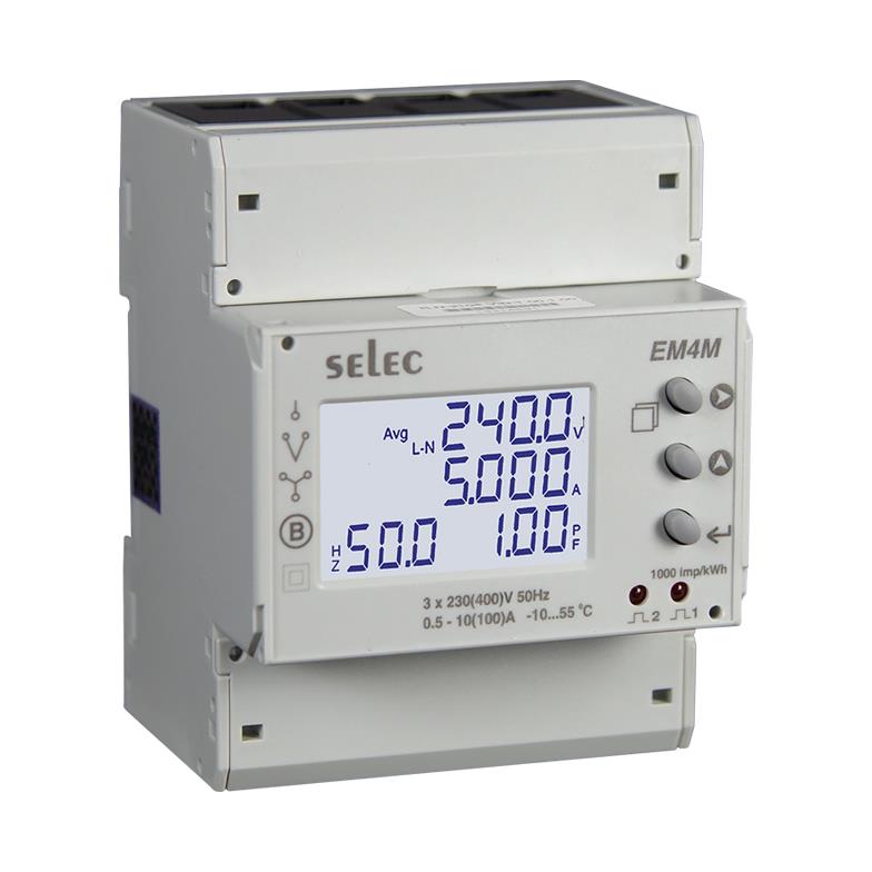 【EM4M-3P-C-100A】3  DIRECT 100A KWH METER, 85 TO