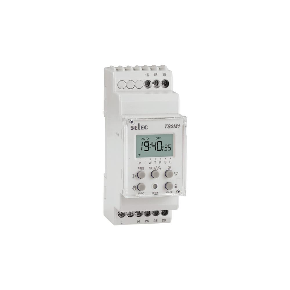 【TS2M1-2-16A-230V-CE】DIN RAIL - DAILY / WEEKLY TIME S