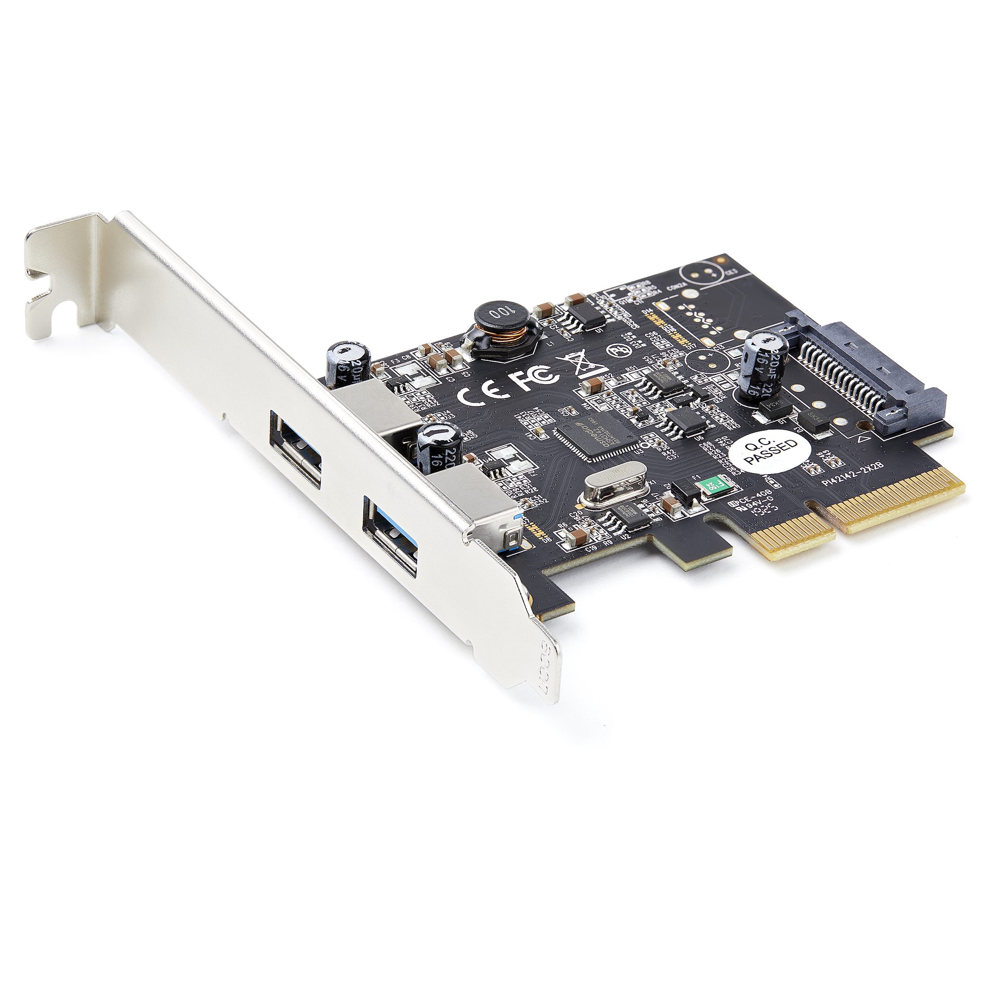 【PEXUSB312A3】2-PORT USB 3.2 GEN 2 PCIE CARD -