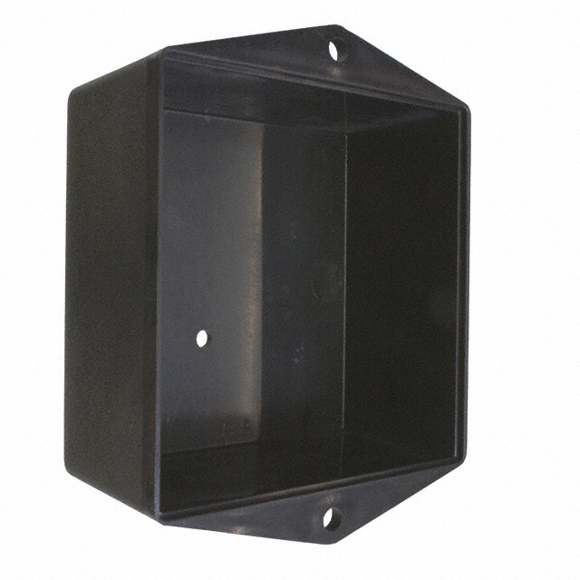【47805】BOX ABS BLACK 3"L X 3"W