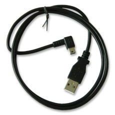 【4500-011】CABLE USB BLK 1M USB A - R/A MINI B