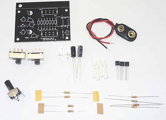 【M2PK3400】トランジスタの基本原理LED点滅回路