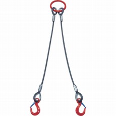 【2WRS 1TX1】2本吊 ワイヤスリング 1t用×1m