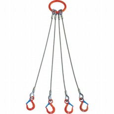 【4WRS 1.6TX1】4本吊 ワイヤスリング 1.6t用×1m