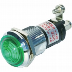 【DO8-16HMJ-AC100V-G/G】ランプ交換型超高輝度LED表示灯(AC100V接続) 緑 Φ16
