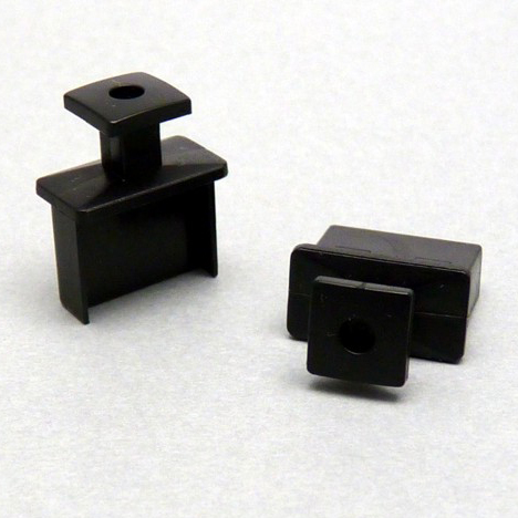 【USBCAPK-B1-6】USB-Aタイプ用コネクター保護キャップ (黒、つまみあり、6個入)