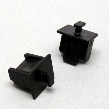 【RJ45SCAPK-B1-6】RJ45機器側用コネクター保護キャップ(黒、つまみあり、6個入)