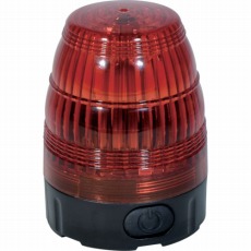 【NLF75-BA-R】電池式小型LED回転灯 LEDフラッシャー75 赤