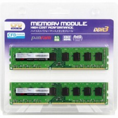 【W3U1600PS-8G】CFD Panram DDR3-1600 デスクトップ用メモリ 240pin DIMM 2枚組 8GBX2