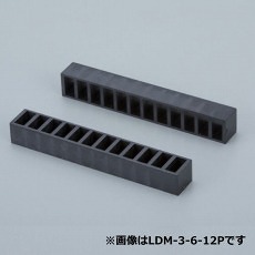 【LDM-3-6-10P】SMT用LEDしゃ光取付板(窓数10、10本入)