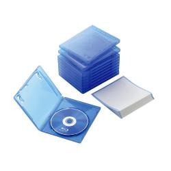 【CCD-BLU110CBU】Blu-rayディスクケース(1枚収納タイプ)[10個入り]クリアブルー
