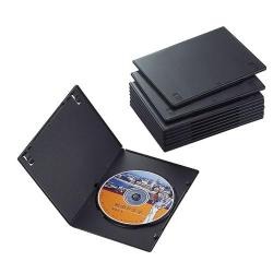 【CCD-DVDS03BK】スリムDVDトールケース[10個入り]ブラック