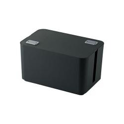 【EKC-BOX002BK】燃えにくいケーブルボックス(4個口)[250mm]ブラック