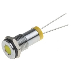 【700-1656】LED表示灯 黄 8mm 2 V dc