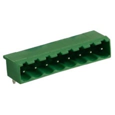 【897-1206】基板用端子台 5mmピッチ 1列 8極 緑