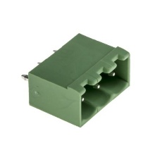 【897-1376】基板用端子台 5mmピッチ 1列 3極 緑