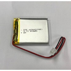 【DTP443442(PHR)】リチウムイオンポリマー電池(3.7V、640mAh)
