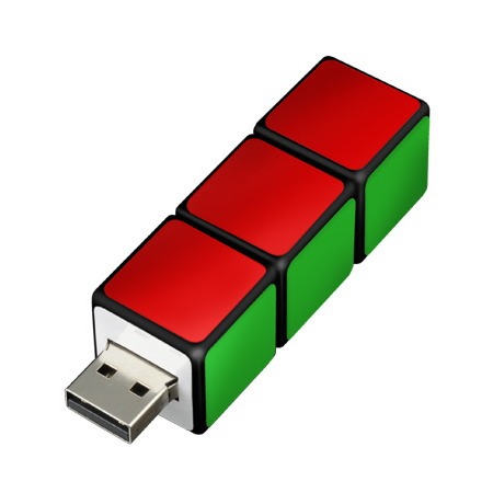 【GH-UFD4GRBC】USBフラッシュメモリ キューブ型 4GB