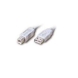 【GH-USB20/1.5M】USB2.0ケーブル A-Bタイプ 1.5m アイボリー