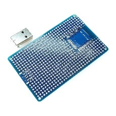 【ABB-ESP32-PRT-L-UTA】ESP-WROOM-32プロト基板L+USB TypeA