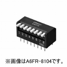 【A6FR-0104】ピアノDIPスイッチ(10極、長レバータイプ)
