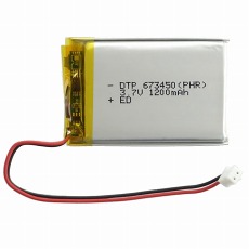 【DTP673450(PHR)】リチウムイオンポリマー電池(3.7V、1200mAh)
