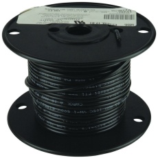 【C2104A.12.01】HOOK UP WIRE 100FT 16AWG TIN-COPPER BLACK