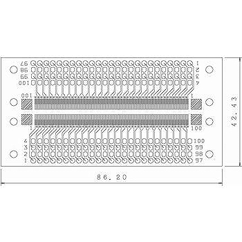 【CKS-620】コネクター変換基板 SMTコネクター 100ピン×2列 0.6mm