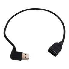 【UR024-18N-RA】USB CABLE  2.0 A PLUG-RCPT  460MM  BLACK