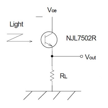 【NJL7502R-TE1】照度センサー(フォトトランジスタ)