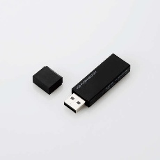 【MF-MSU2B64GBK】キャップ式USBメモリ(ブラック)64GB