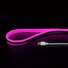 【NEONLT1M-PK】USBネオンチューブライト(1m、ピンク)