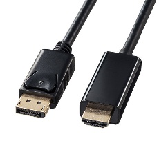 【KC-DPHDA10】DisplayPort-HDMI変換ケーブル 1m