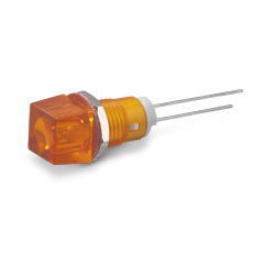 【DB-11-F-OR】LEDブラケット(角型，取付孔:φ8.3mm，オレンジ)