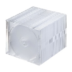 【FCD-PU30CLN】BD・DVD・CDケース(スリム・30枚セット・クリア)